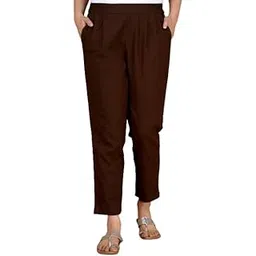 digital shopee Cotton Women Trouser Pant Use for Formal Office High Waist for Wide Leg Ankle Length Straight Pencil Pant-picture-39