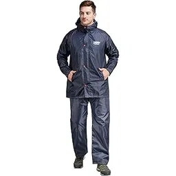 digjam rain suit DIGJAM Men's Reversible Double Layered Waterproof Raincoat Jacket with Hood, Pant And Carrying Pouch Bike Rain Suit (PR588)-picture-45