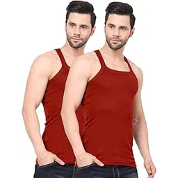 digsel mens wear Digsel Men Sports Gym Vest Square Neck | Sleeveless Workout Tank | Stretchable Cotton Pack of 2-picture-12
