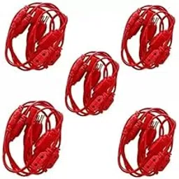 dikansha Connector 10+1 Female Socket Plug Diwali Decoration/Wire Plug Strip Light Jointer | 8 Feet Long (Pack of 5)-picture-23