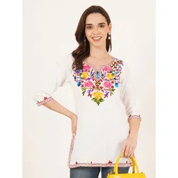 Diktmark Women Embroidered Summer Sheers Kurta-picture-18