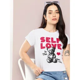 DILLINGER Boxy Cropped Typography Printed Tshirt-picture-28