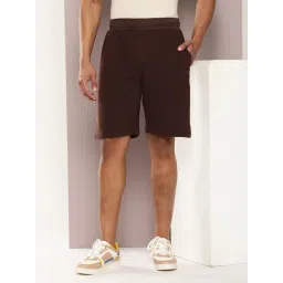 Dillinger Brown Regular Fit Striped Shorts-picture-12