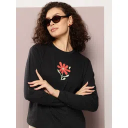 DILLINGER Floral Embroidered Pure Cotton T-shirt-picture-13