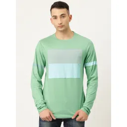Dillinger Green Cotton Regular Fit Colour Block T-Shirt-picture-26