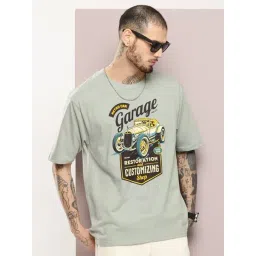 Dillinger Grey Loose Fit Printed T-Shirt-picture-25