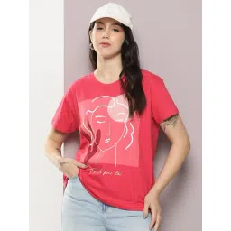 Dillinger Pink Cotton Printed T-Shirt-picture-22