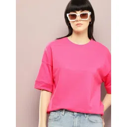Dillinger Pink Solid T-Shirt-picture-24