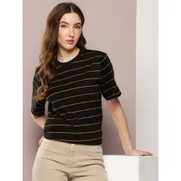 DILLINGER Striped Pure Cotton T-shirt-picture-34