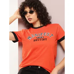 DILLINGER Typography Printed Pure Cotton T-shirt With Embroidered Detail-picture-19