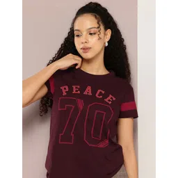 DILLINGER Varsity Printed Applique Detail Pure Cotton Tshirt-picture-36