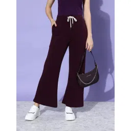 Dillinger Wine Fleece Regular Fit High Rise Trackpants-picture-45