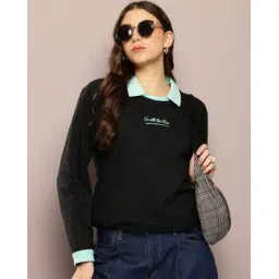 dillinger Women Long Sleeve Oversized Polo T-shirt-picture-52