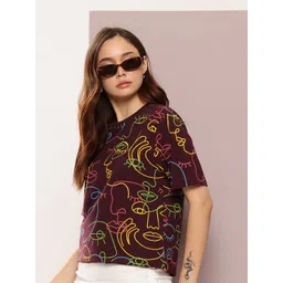 DILLINGER Women Printed Pure Cotton T-shirt-picture-28