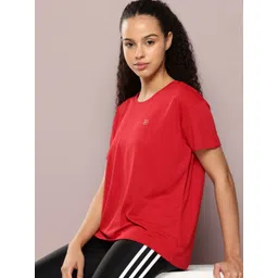 DILLINGER Women's Polyster Plain Boxy Regular Fit Tshirt-picture-20