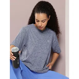 DILLINGER Women's Polyster Plain Oversized Fit Tshirt-picture-14