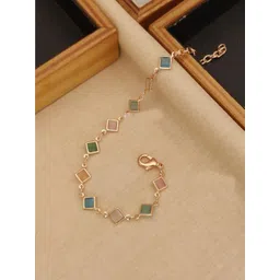 DIMIKI Gold-Plated American Diamond Charm Bracelet-picture-31