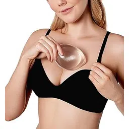 dimore Silicone Bra Inserts Breast Enhancement and Push up Clear Gel Cleavage Pads - Clear (251gm)-picture-24