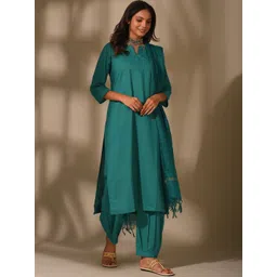 DIMPLE DESIGN STUDIO Pure Cotton Kurta with Salwar & Dupatta-image-6
