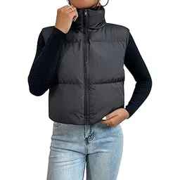 dimpy garments Puffer Vest for Women - Stylish and Lightweight Winter Sleeveless Jacket-picture-11
