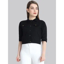 DIMPY GARMENTS Women Lightweight Denim Jacket-picture-22