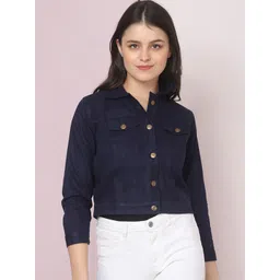 DIMPY GARMENTS Women Lightweight Denim Jacket-picture-37