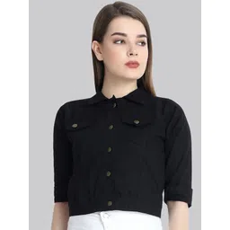 DIMPY GARMENTS Women Lightweight Denim Jacket-picture-26