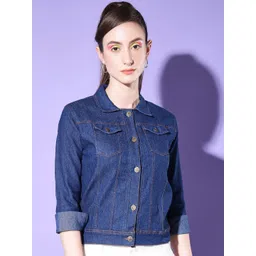 DIMPY GARMENTS Women Lightweight Denim Jacket-picture-31
