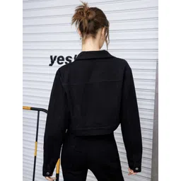 DIMPY GARMENTS Women Lightweight Denim Jacket image 3