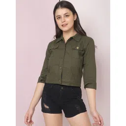 DIMPY GARMENTS Women Lightweight Denim Jacket with Embroidered-picture-17