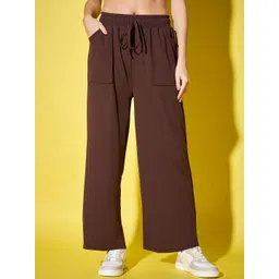 DIMPY GARMENTS Women Relaxed High-Rise Cargos Trousers-picture-4