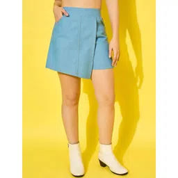 DIMPY GARMENTS Women Solid Skorts Mini Skirt-picture-19