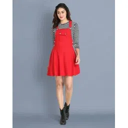 dimpy garments Women Stripes Dungaree-picture-35