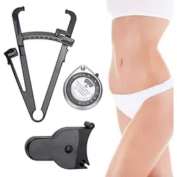 Dioche Body Fat Caliper and Measuring Tape for Body, Fat Caliper Body Measuring Ruler Measure Tape for Waist Leg Arm Measurement Tools Help Track Weight-picture-11