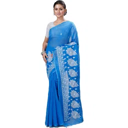 DipDiya Floral Embroidered Taant Saree-picture-24