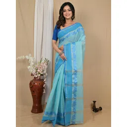 DipDiya Pure Cotton Handloom Taant Saree-picture-29
