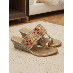 DIPYO Embellished Party Wedge Sandals-picture-30