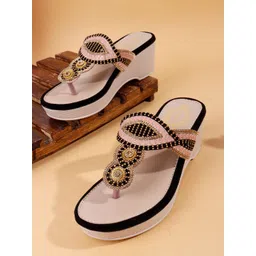 DIPYO Embellished Party Wedge Sandals-picture-31