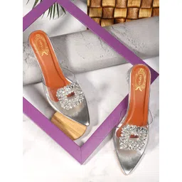 DIPYO Women Block Heels Mules-picture-27