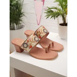 DIPYO Women Embellished Party Block Sandals-picture-34