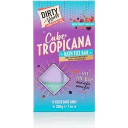 Dirty Works Cube Tropicana Bath Fizz Bar | Vegan Friendly | Gentle on Skin, Fragrant | 200 g (8 Fizzer Bath Cubes)-picture-29