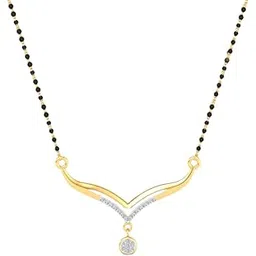 dishis 14K/18K Yellow Gold and Diamond Beautifull Beautifull Beautifull Mangalsutra For Women-picture-21