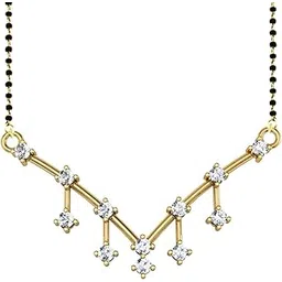 dishis 14K/18K Yellow/Rose/White Gold Designer Mangalsutra for Women-picture-30