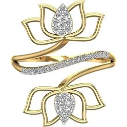 dishis diamond Flower Shape Ring for Women-picture-27