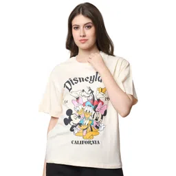 DISNEY by Dreambe Women Printed Applique T-shirt-picture-30