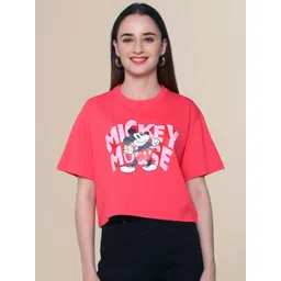 DISNEY by Dreambe Women Printed Applique T-shirt-picture-39