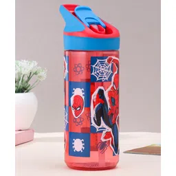 Disney by Gluman Spiderman Slurpy Water Bottle with Flip-Top Closure - 620 ml-picture-11