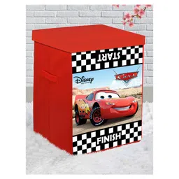 disney by kuber Fun Homes Disney Cars Non Woven Fabric Foldable Storage Box with Lid -Black Red-picture-22