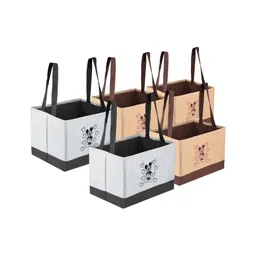 disney by kuber Kuber Industries Disney Mickey Drawer Storage Box  Storage Box for Clothes  Wardrobe Organizer for Books  Closet Box with Handle  Clothes Drawer Organizer  Small  Pack of 5  Multi-picture-21