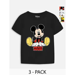 Disney By Miss and Chief Boys 3 Printed Applique T-shirt-picture-52